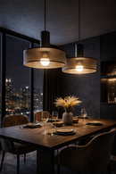 Pendente Moderno em Cimento Preto E27 – Luminária Minimalista Industrial para Cozinha e Sala Bivolt – Allurie Home