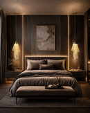 Pendente Dourado Espelhado Moderno com Lâmpada Inclusa – Luminária Minimalista de Luxo para Sala e Quarto Bivolt – Allurie Home