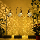 Luminária Solar Regador Decorativo para Jardim com Efeito Cascata de Luz LED | Iluminação Externa à Prova d’Água