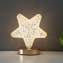 Luminária de Mesa Estrela LED 3 Cores Luxo Nórdico – Abajur Decorativo Cristal Acrílico para Quarto e Sala – Allurie Home