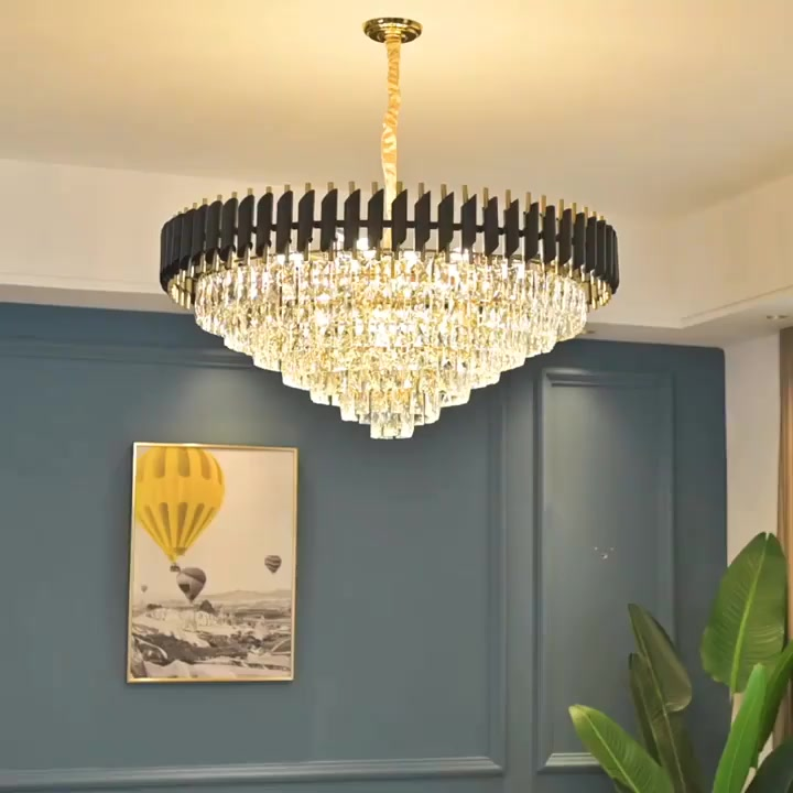 Luminária de teto para sala de estar nova luminária de cristal para sala de jantar luminária LED decorativa para quarto