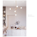 Lustre 6bocal Nórdico Pós-moderno Em Casa Sala De Estar Sala De Jantar Quarto Iluminação De Personalidade Criativa
