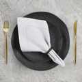 Kit 6 Guardanapos de Tecido 100% Algodão com Ponto Ajour 40x40cm | Mesa Posta Elegante – Allurie Home