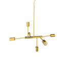Lustre Pendente 6 Bocais Estilo Sputnik Moderno Preto Ajustável E27 – Allurie Home