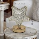 Luminária de Mesa Lua Estrela Lâmpada de Quarto de luxo Nórdico Cristal Acrílico Led de 3 Cores