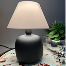 Abajur Luminaria de Ceramica Porcelana Bivolt Cabiceira Decoração Quarto Escritorio Sala Decoração Várias Cores
