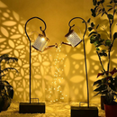 Luminária Solar Regador Decorativo para Jardim com Efeito Cascata de Luz LED | Iluminação Externa à Prova d’Água