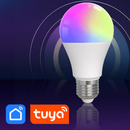 Lâmpada Led Inteligente Smart Bluetooth Compatível App TUYA Bulbo E27 Rgb