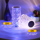 Luminária Cristal LED 16 Cores Touch com Controle Remoto Abajur Diamante Decorativo – Allurie Hom