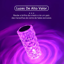 Luminária Cristal LED 16 Cores Touch com Controle Remoto Abajur Diamante Decorativo – Allurie Hom