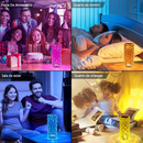 Luminária Cristal LED 16 Cores Touch com Controle Remoto Abajur Diamante Decorativo – Allurie Hom