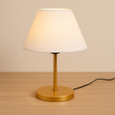 Abajur Luminária de Mesa Cúpula Injetada Escritório Quarto Recepção Decoração Sala Moderno