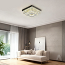 Lustre Cristal Luminária Plafon Cristal Led 3 Cores Em 1 Lustre Sala Mesa Hall Pendente Cristal LED
