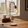 Luminária de Mesa Industrial Retrô Vintage E27 Bivolt – Abajur Moderno Decorativo para Quarto e Escritório – Allurie Home