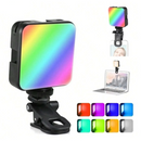 Mini Luz LED Portátil para Foto e Vídeo RGB/Branco – Iluminação Profissional para Celular e Câmera – Allurie Home