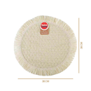 Kit 4 Jogos Americanos Redondos 38cm em Fibra Natural com Franjas Premium para Mesa Posta – Allurie Home