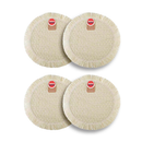 Kit 4 Jogos Americanos Redondos 38cm em Fibra Natural com Franjas Premium para Mesa Posta – Allurie Home