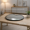 Bandeja Espelhada GRANDE Decorativa Orgânica Multiuso - Para Mesa Sala de Jantar, Bebidas, Bar