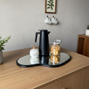 Bandeja Espelhada GRANDE Decorativa Orgânica Multiuso - Para Mesa Sala de Jantar, Bebidas, Bar