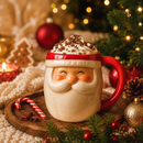 Caneca Natal Papai Noel 330ml Cerâmica Com Alça Presente Natalina Presenteável Decoração