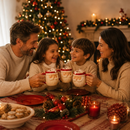Caneca Natal Papai Noel 330ml Cerâmica Com Alça Presente Natalina Presenteável Decoração