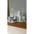 Bandeja Espelhada Orgânica Grande Decorativa 51cm para Café, Bar e Aparador
