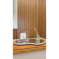 Bandeja Espelhada Orgânica Grande Decorativa 51cm para Café, Bar e Aparador
