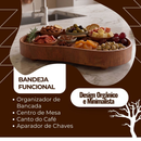 Bandeja Orgânica Decoração Café Banheiro Multiuso Madeira