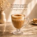 Jogo Com 6 Peças Canecas Xícara 190ml Capuccino Nespresso Café Em Vidro Elegante