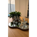 Bandeja Espelhada GRANDE Decorativa Orgânica Multiuso - Para Mesa Sala de Jantar, Bebidas, Bar