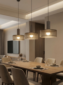Pendente Moderno minimalista Preto Luz Quente Para Mesa Jantar Cozinha Bivolt