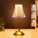 Abajur Recarregável de Mesa dourado Aço inoxidável Luz Touch sem fio LED Luminária de mesa P/quarto