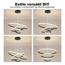 3 Cores Em 1 Luz Sala De Estar Lustre Cozinha Led Lâmpada Do Teto Nordic Moderno Decoração
