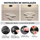 3 Cores Em 1 Luz Sala De Estar Lustre Cozinha Led Lâmpada Do Teto Nordic Moderno Decoração