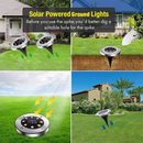 Luminária Balizador Espeto Jardim Energia Solar LED Chão Redondo Branco Quente