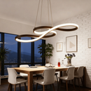 Lustre Moderno De Controle Remoto 110V-220V Dourado 75cm 3 Cores Pendentes Vários Modelos Para Sala De Estar