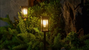 Kit 1-4 Luminaria Solar de Tungstênio para Gramado Decoração de Ambientes Externos Luzes de Gramado