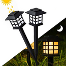 Kit 1-6 Luminaria Solar Espeto de Jardim Led Decoração Cazinha Recarregavel no Sol