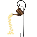 Luminária Solar Regador Decorativo para Jardim com Efeito Cascata de Luz LED | Iluminação Externa à Prova d’Água