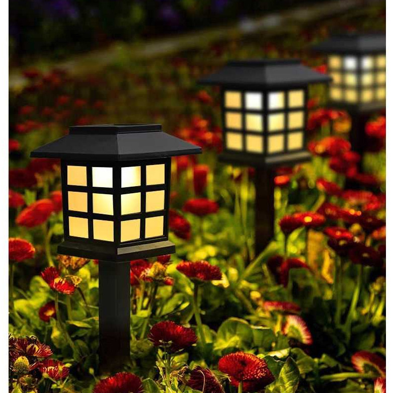Kit 1-6 Luminaria Solar Espeto de Jardim Led Decoração Cazinha Recarregavel no Sol