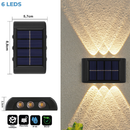 Luminária Solar de Parede LED Arandela Externa Prova d’Água Branco Quente Jardim – Allurie Home