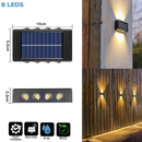 Luminária Solar de Parede LED Arandela Externa Prova d’Água Branco Quente Jardim – Allurie Home
