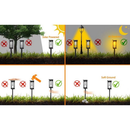 Kit 1-4 Luminaria Solar de Tungstênio para Gramado Decoração de Ambientes Externos Luzes de Gramado