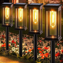 Luminária Solar de Jardim Luz Quente Estilo Tungstênio à Prova D’Água – Iluminação Decorativa para Gramado e Caminho – Allurie Home