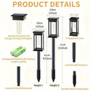 Kit 1-4 Luminaria Solar de Tungstênio para Gramado Decoração de Ambientes Externos Luzes de Gramado