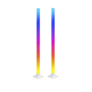 Luminária de Chão RGB LED Torre 1,5m com Controle e Modo Música 2 Unid. – Luz Gamer Moderna USB – Allurie Home