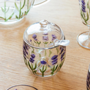 Kit Lavanda | Trio de Cristal para Mesa Posta Premium com Açucareiro, Meleira e Manteigueira – Allurie Home
