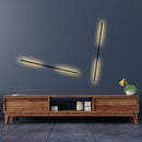 Arandela LED Linear 1m Preta Moderna 10W Luz Quente 3000K Bivolt para Parede – Iluminação Sofisticada Interna – Allurie Home