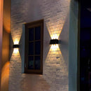 Luminária Solar de Parede LED Arandela Externa Prova d’Água Branco Quente Jardim – Allurie Home